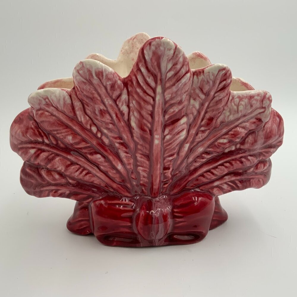 Vintage Royal Haeger Fan Vase R902 Pink / Mauve Color